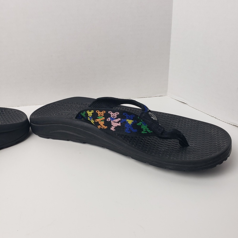 Chacos Grateful Dead Dancing Bears Womens Size 8 Black Sandals - Picture 12 of 16